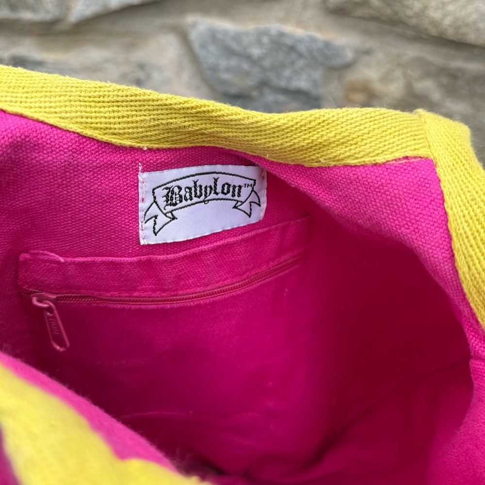 Vintage Embroidered Pink Hobo Shoulder Bag - Picture 6 of 6